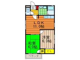 ベルハイムの物件間取画像